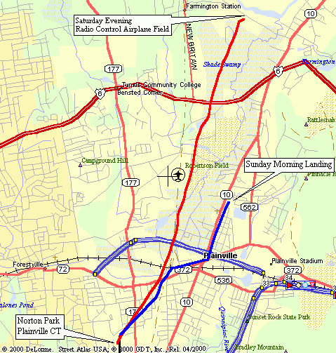 Map of the flight